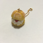 シュークリームのキーホルダー