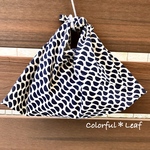 ぽこぽこ半月模様のあずま袋