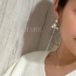 揺れる　シルバー　パール　ロングピアス　パールピアス　ロング　セレモニー　フォーマル　ウェディン　silver925 シルバー925 s925 お呼ばれ　成人式　卒業式　結婚式　パーティー　ブライダル