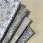 花柄ブルー　4枚