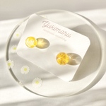 ミモザの小ぶりピアス 小粒 みもざ シンプル アシンメトリー