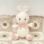 在庫品1点限り！うさぎあみぐるみ　くま　ファーストトイ　あみぐるみ　出産祝い