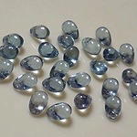【アウトレット品】チェコビーズ✻ドロップ4✕6mm　ラスターブルー２５個