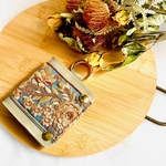 がばっと開くお財布　インド刺繍　イベント用　ボックス財布