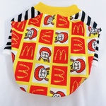 ♡犬服オーダー★ブヒナルドTシャツ♪中型犬小型犬フレブル服パグ服マックブヒマクドナルドフレンチブルドッグ中型犬小型犬ボストンテリア
