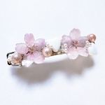 春の訪れ◎さくら押し花バレッタ