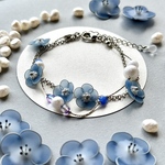 ‎𓊆 3/1から販売開始✨ 𓊇ネモフィラ ブレスレット チェコビーズ 華奢