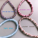 【1連50コセット】JIRI＊IVANA#c#チェコビーズ　rondel3✖️2㍉ irregular mix ultra light blue/ bronze