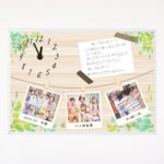 【直筆メッセージ付】卒園記念品時計ボード