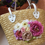可愛いお花の籠バッグ