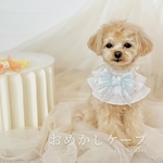 おめかし3wayケープ【Spring Color】（誕生日、つけ襟、スタイ、犬、猫、うさぎ、ベビークラウン、クリスマス、ハロウィン、バレンタイン