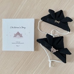 ブラック兜　かぶれる兜 カブト 初節句 こどもの日 百日祝い ハンドメイド　ミニ兜