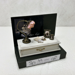 アンティークランプ　カラーピンク