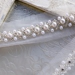 120 【ハールビーズブレード/1m】ホワイト×シルバー/Y2-22　