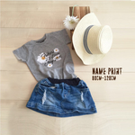 名入れTシャツ フラワー 