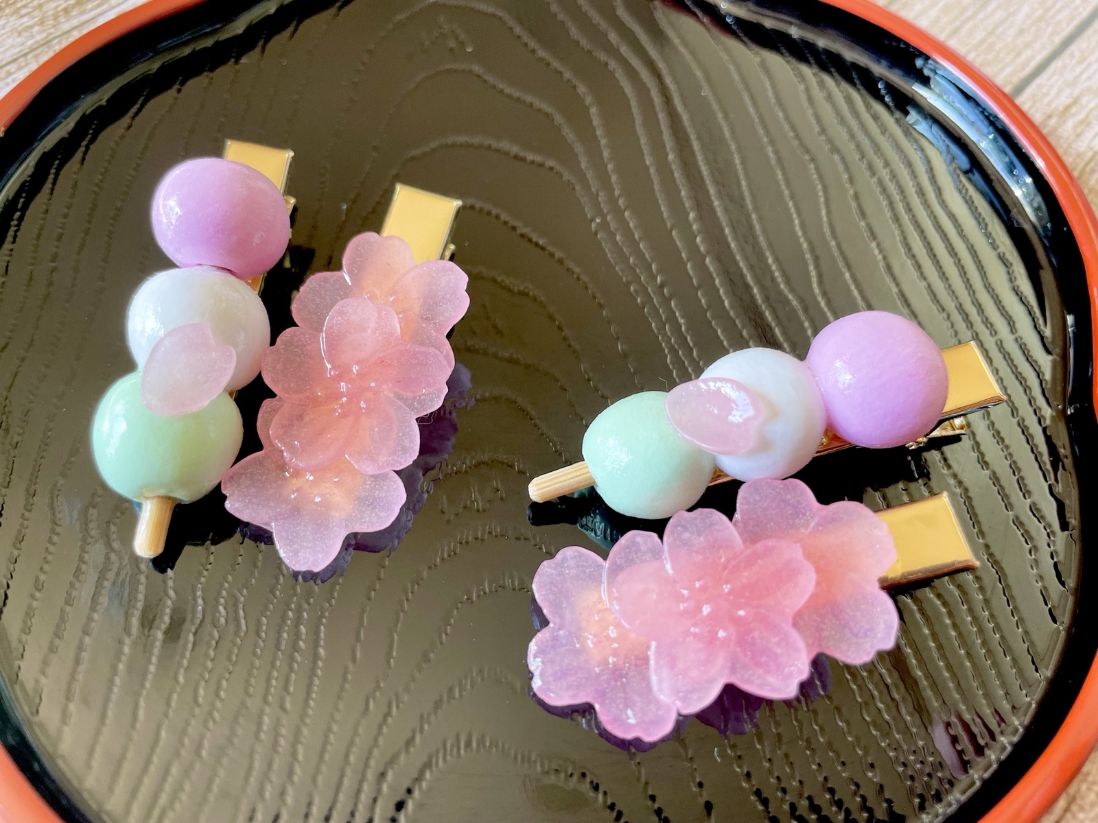 三色だんご出品 三色団子 - ヘアピンの人気通販 | minne 国内最大級の