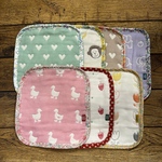 S様オーダー分 6重ガーゼの小さめハンカチ 7枚