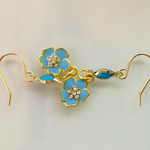 空色のお花  ピアス