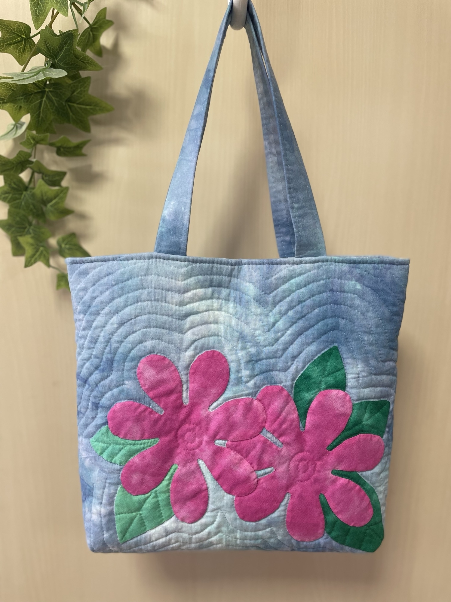 ティアレのバッグ＊ハワイアンキルト ブルー - Shellginger's GALLERY