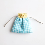 ミニ巾着　ギンガムチェック