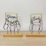 groom brideのワイヤーアート♡