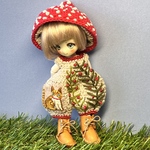 「紅てんぐ茸」オビツ11サイズ　服