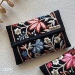 【受注製作🪡】 再販✨インド刺繍リボン 大人ティッシュケース black③