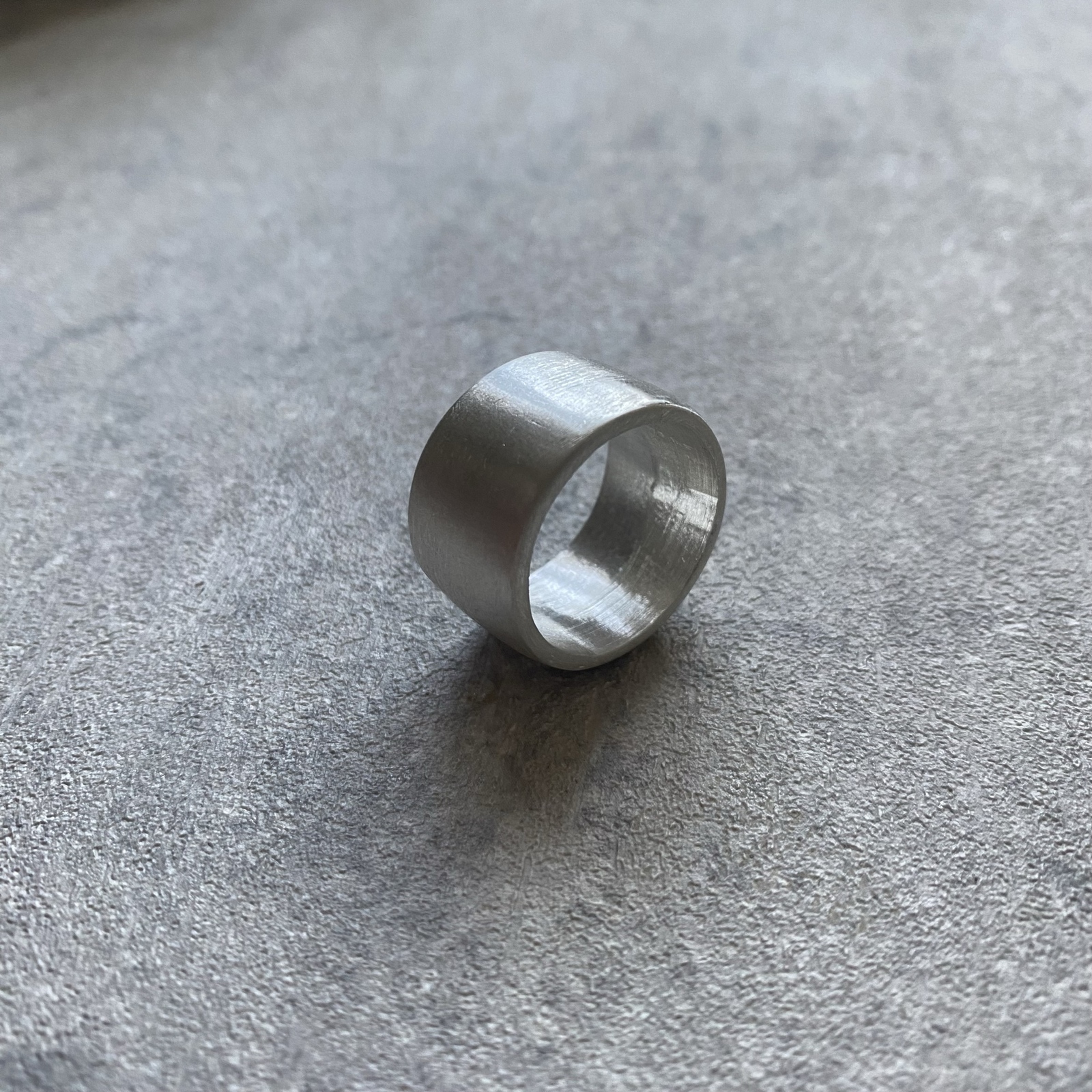 14号 シルバー925 オーバルリング 指輪 鋳造 銀工房 メンズ 