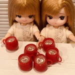 カフェラテ(赤いカップ)☕️