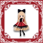 ゴスロリ風のワンピース（ダークレッド×黒レース）♱ Harmonia bloom ハルモニアブルーム ニアハルモニア オビツ22 ruruko PNXS 等