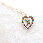 Dove Intaglio Pendant 鳩＊vintage ヴィンテージ クリスタル グラス ペンダント