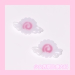 天使界隈໒꒱·̩͙ミニミニ 天使 なるとまき ヘアクリップ 羽 サブカル ぴんく 桃