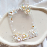 〖 送料¥0 〗花刺繍レースのシンプルトレカケース