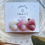 ハートころん♡ヘアクリップ（もも色系）