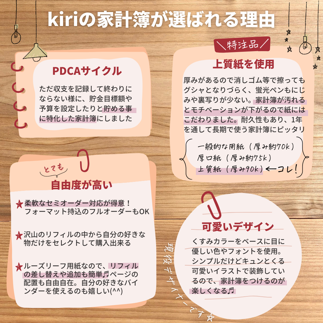 pouko様専用】2024年 家計簿 令和6年 リフィル 送料無料 - kiri pouko様専用】2024年 家計簿 令和6年 リフィル 送料無料 - kiri