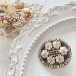 インド刺繍ヘアクリップ𖧷205