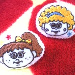 アメリカンガール☆刺繍ブローチ（２個組）