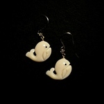 【SALE】鯨歯 ナガスクジラのフックピアス