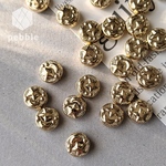  【30pcs】月と星 コイン フラットラウンド ビーズ ABSプラスチック ゴールド