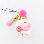 リバティスザンナピンクのマカロンポーチ③