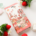 「ストロベリーガーデンシティ」iPhone16・15・14・13・12・11・7/8/SE・MAX・XR手帳型スマホケース【内側デザイン入り】