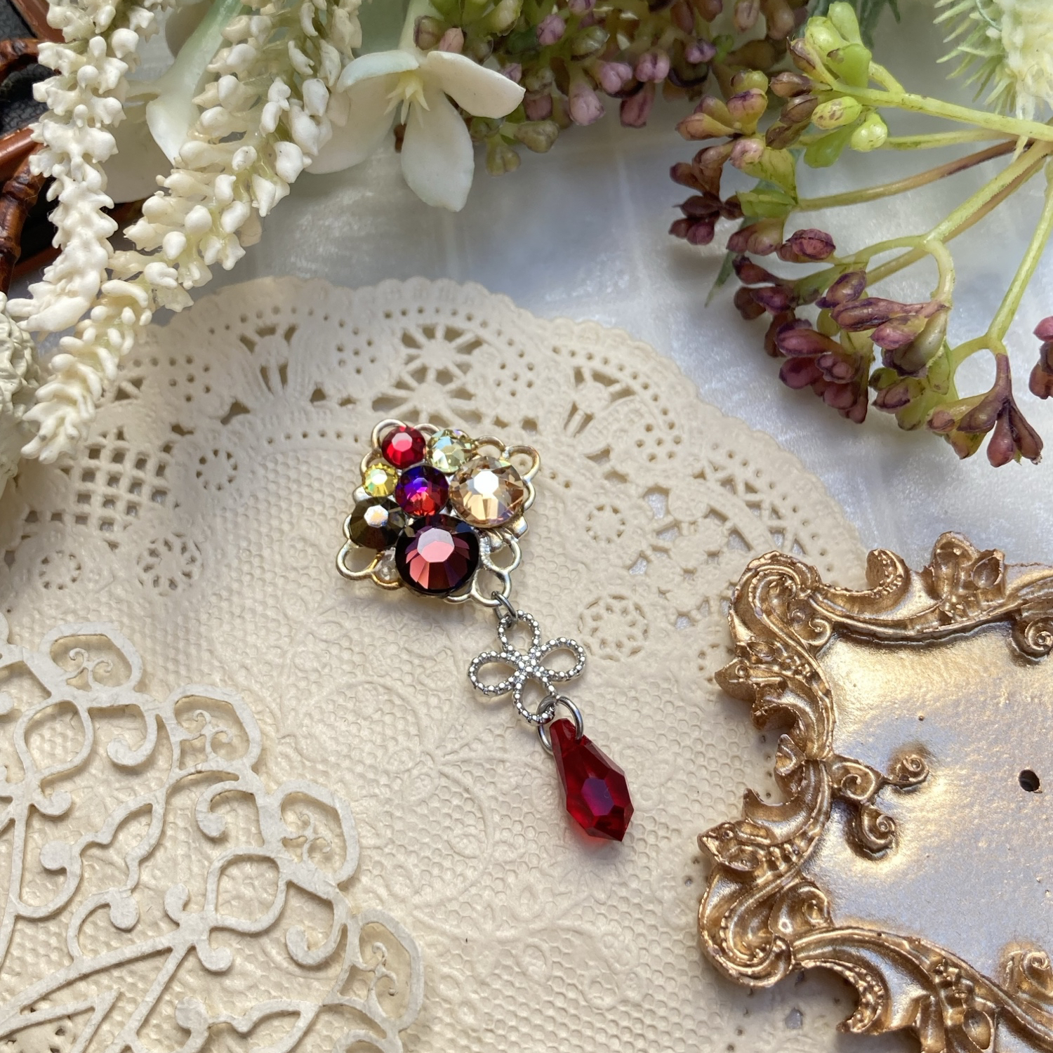 再販不可4点セット♡ハンドメイド＊スワロフスキーバッグチャーム 再販不可4点セットハンドメイド＊スワロフスキーバッグチャーム