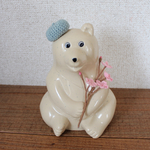 2枝の桜　しろくま貯金箱　ノルディカニッセ