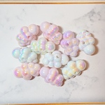 【素材】カラー オーロラ雲☁️のビーズ MIXセット 10個