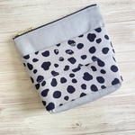 ダルメシアン柄 マチ付きポケットティッシュポーチ