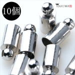 【20個】カツラ★4mm/シルバー★紐留め エンドパーツ ヒモ留め タッセルキャップ