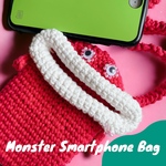 パクパクモンスタースマホポシェット(ビビットピンク)