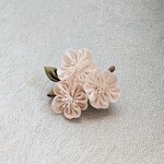 桜の帯留め　＊つまみ細工＊