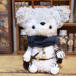 一人旅・狼のあみぐるみ(ネイビー)