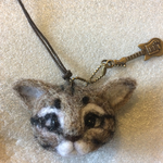 キジトラ猫ちゃん♪羊毛フエルト♪2wayネックレス